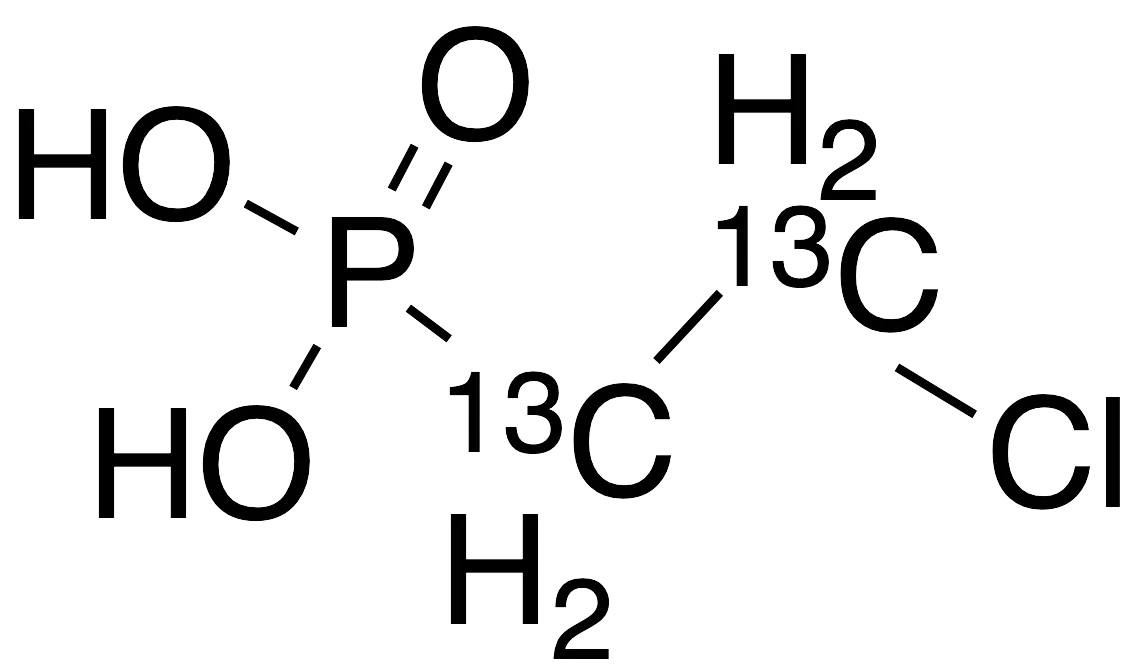 (2-Chloroethane)phosphonic Acid-13C2 - image 1