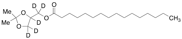 (2,2-Dimethyl-1,3-dioxolan-4-yl)methyl Palmitate-d5 - image 1