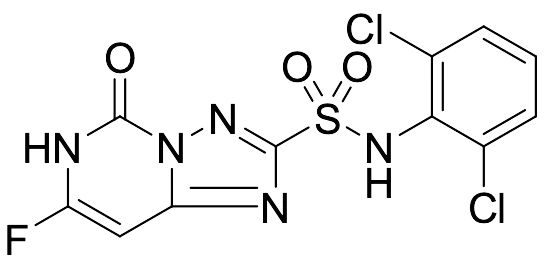 N-(2,6-Dichlorophenyl)-7-fluoro-5,6-dihydro-5-oxo[1,2,4]triazolo[1,5-c]pyrimidine-2-sulfonamide - image 1