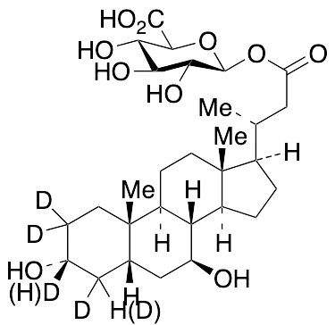 24-Nor Ursodeoxycholic Acid-d5 (major) Acyl-Beta-D-glucuronide - image 1