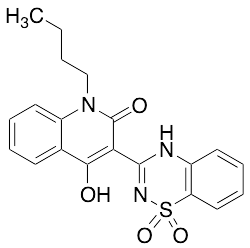 1-Butyl-3-(1,1-dioxido-2H-1,2,4-benzothiadiazin-3-yl)-4-hydroxy-2(1H)-quinolinone - image 1
