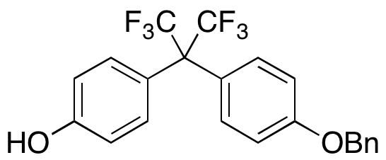 4-[2,2,2-Trifluoro-1-[4-(phenylmethoxy)phenyl]-1-(trifluoromethyl)ethyl]-phenol - image 1