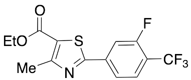 Ethyl 2-[3-Fluoro-(trifluoromethyl)phenyl]-4-methyl-thiazole-5-carboxylate - image 1