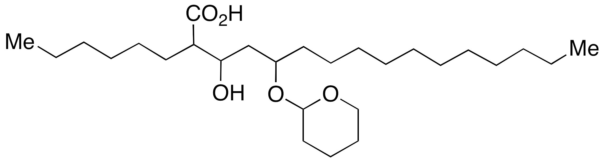 2-Hexyl-3-hydroxy-5-[(tetrahydro-2H-pyran-2-yl)oxy]-hexadecanoic Acid - image 1