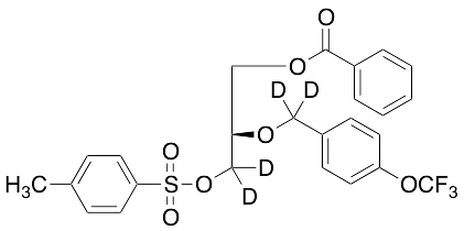 (R)-3-Benzoyloxy-2-(4-trifluoromethoxybenzyl-d2-oxy)propyl-1,1-d2 4-Toluenesulfonate - image 1