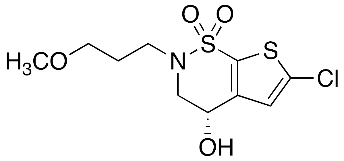 (4S)-6-Chloro-3,4-dihydro-2-(3-methoxypropyl)-2H-thieno[3,2-e]-1,2-thiazin-4-ol 1,1-Dioxide - image 1