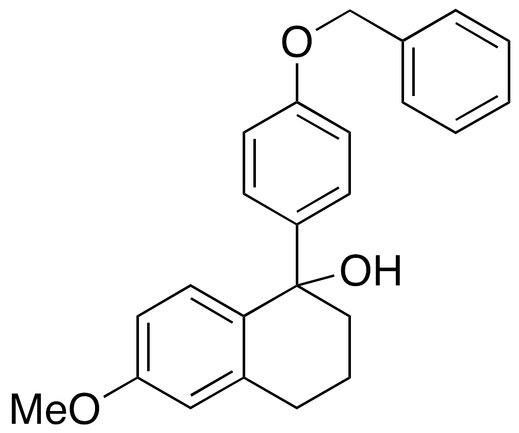 rac 4-Hydroxy-7-methoxy-4-(4-benzyloxyphenyl)-1,2,3,4-tetrahydronaphthalene - image 1