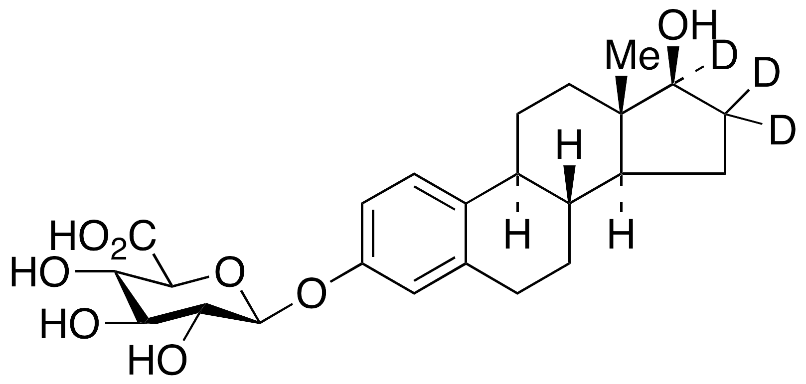 17Beta-Estradiol-d3 3-Beta-D-Glucuronide - image 1