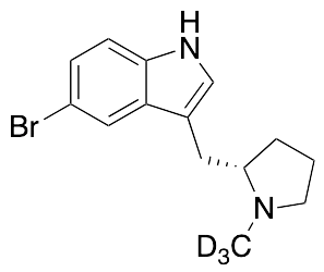 5-Bromo-3-[[(2S)-1-methyl-2-pyrrolidinyl]methyl]-1H-indole-d3 - image 1