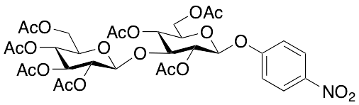 4-Nitrophenyl 2,4,6-Tri-O-acetyl-3-O-(2,3,4,6-tetra-O-acetyl -Beta-D-glucopyranosyl)-b-D-glucopyranoside - image 1