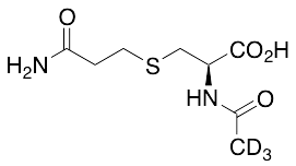 N-Acetyl-S-(carbamoylethyl)-L-cysteine-d3 - image 1