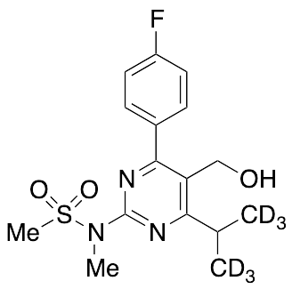 N-[4-(4-Fluorophenyl)-5-hydroxymethyl-6-isopropylpyrimidin-2-yl]-N-methylmethanesulfonamide-d6 - image 1