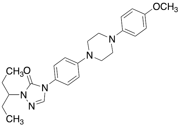 2-(1-Ethylpropyl)-2,4-dihydro-4-[4-[4-(4-methoxyphenyl)-1-piperazinyl]phenyl]-3H-1,2,4-triazol-3-one - image 1