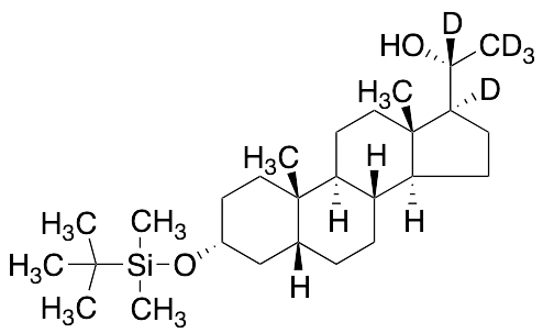 (3Alpha,5Beta,20R)-3-[[(1,1-Dimethylethyl)dimethylsilyl]oxy]-pregnan-20-ol-d5 - image 1