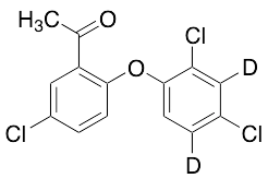 1-[5-Chloro-2-(2,4-dichlorophenoxy)phenylethanone]-d2 Major - image 1