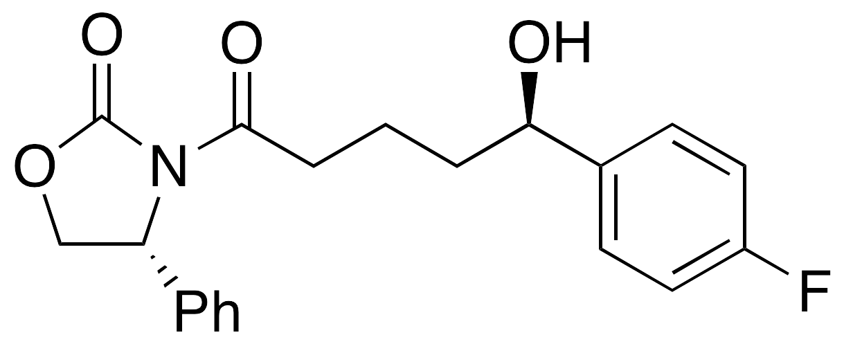 (4R)-4-Phenyl-3-[(5R)-5-(4-fluorophenyl)-5-hydroxypentanoyl]-1,3-oxazolidin-2-one - image 1