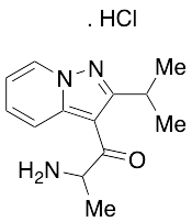 2-Amino-1-[2-(1-methylethyl) pyrazolo[1,5-a] pyridin-3-yl]-1-propanone hydrochloride - image 1