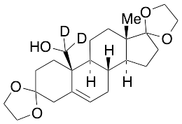 3,3,17,17-Bis(ethylenedioxy)-19-hydroxyandrost-5-ene-19-d2 - image 1