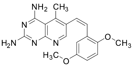 (Z)-6-(2,5-dimethoxystyryl)-5-methylpyrido[2,3-d]pyrimidine-2,4-diamine - image 1