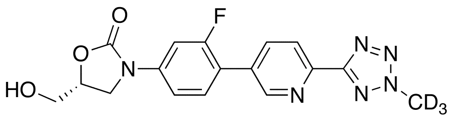 Tedizolid-(d1,d2,d3) Deuterium Mixture - image 1
