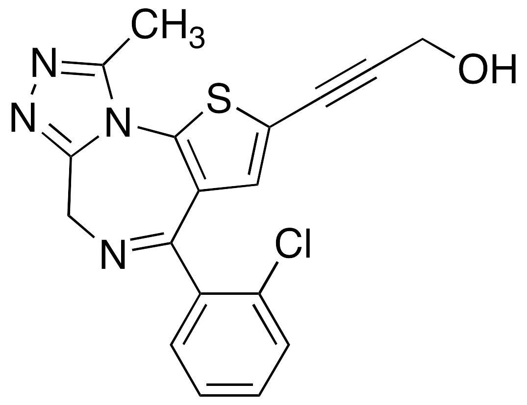 3-[4-(2-Chlorophenyl)-9-methyl-6H-thieno[3,2-f][1,2,4]triazolo[4,3-a][1,4]diazepin-2-yl]-2-propyn-1-ol - image 1
