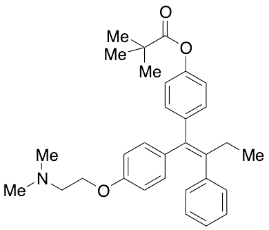 (E)-1-[4-[2-(N,N-Dimethylamino)ethoxy]phenyl]-1-[4-(trimethylacetoxy)phenyl]-2-phenylbut-1-ene - image 1