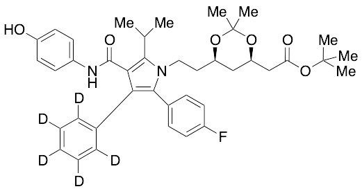 4-Hydroxy Atorvastatin-d5 Acetonide tert-Butyl Ester - image 1