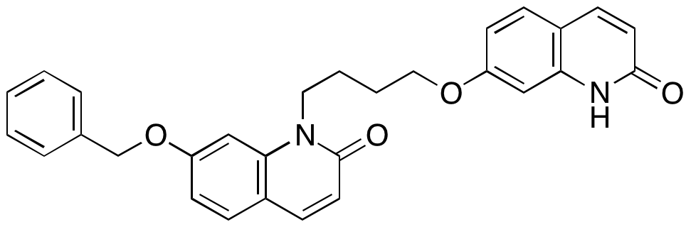 7-(Benzyloxy)-1-(4-((2-oxo-1,2-dihydroquinolin-7-yl)oxy)butyl)quinolin-2(1H)-one - image 1