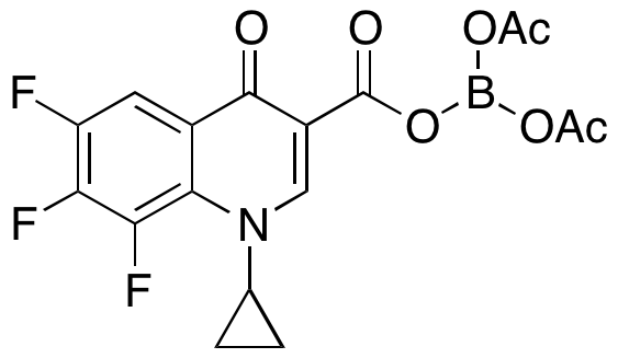 1-Cyclopropyl-6,7,8-trifluoro-1,4-dihydro-4-oxo-3-quinolinecarboxylic Acid Anhydride with Diacetyl Borate - image 1