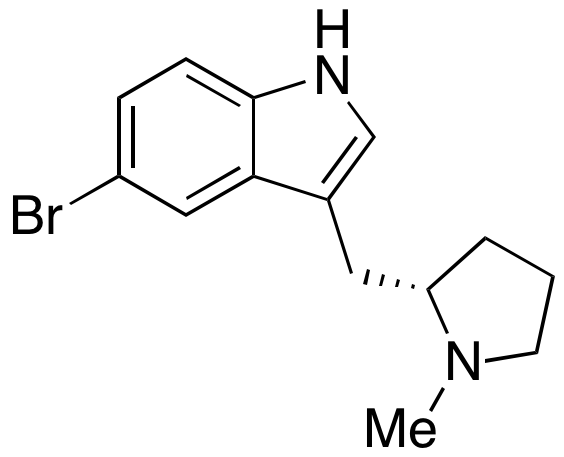 5-Bromo-3-[[(2S)-1-methyl-2-pyrrolidinyl]methyl]-1H-indole - image 1