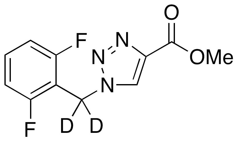 1-(2,6-Difluorobenzyl)-1H-1,2,3-triazole-4-carboxylic Acid Methyl Ester-d2 - image 1