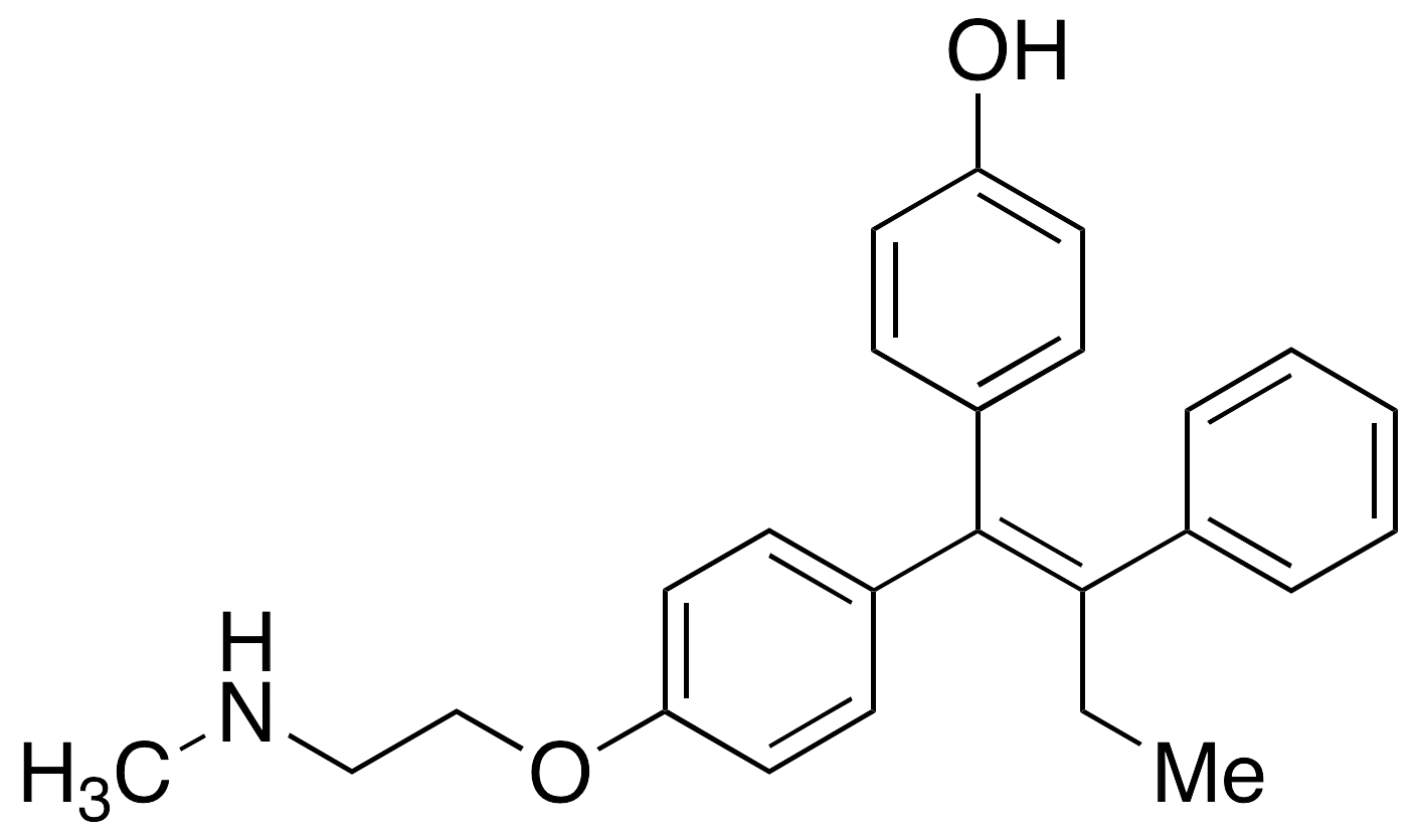 (E)-4-Hydroxy-N-desmethyl Tamoxifen - image 1