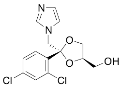 trans-2-(2,4-Dichlorophenyl)-2-(1H-imidazol-1-ylmethyl)-1,3-dioxolane-4-methanol - image 1