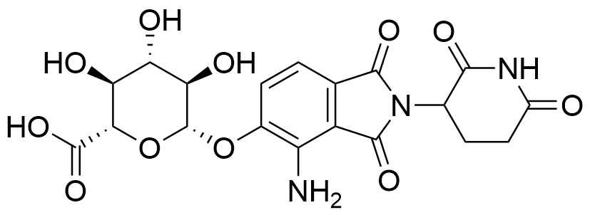 4-Amino-2-(2,6-dioxo-3-piperidinyl)-5-hydroxy-1H-isoindole-1,3(2H)-dione O-Beta-D-Glucuronide - image 1