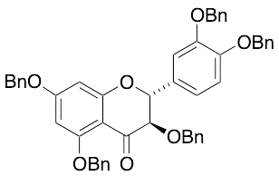 (2R,3R)-2-[3,4-Bis(phenylmethoxy)phenyl]-2,3-dihydro-3,5,7-tris(phenylmethoxy)-4H-1-benzopyran-4-one - image 1