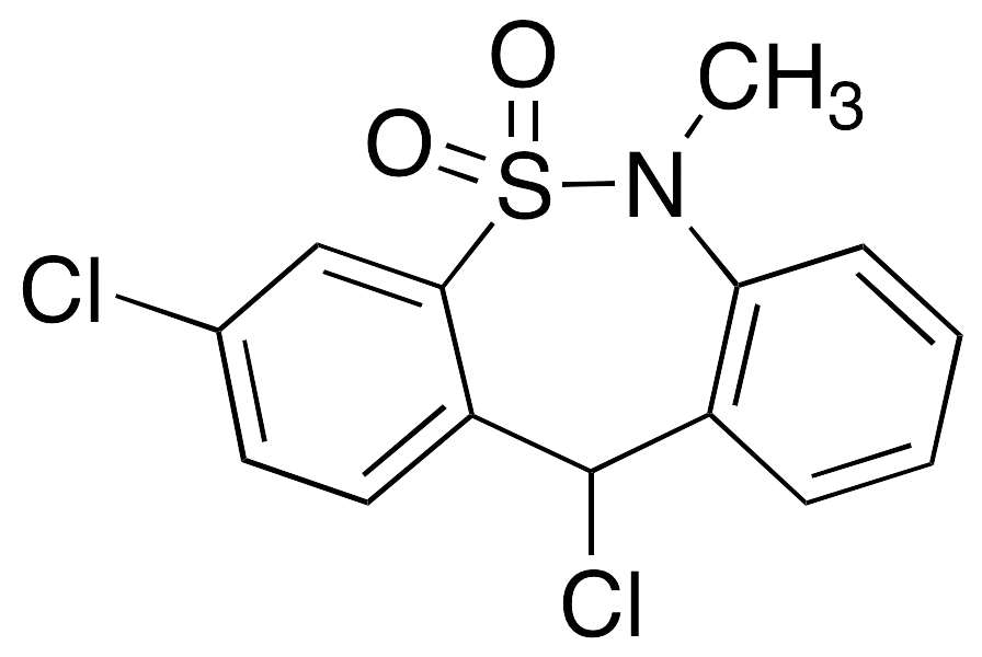 rac 3,11-Dichloro-6,11-dihydro-6-methyl-dibenzo[c,f][1,2]thiazepine 5,5-Dioxide - image 1