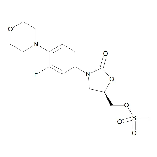 (5R)-3-[3-Fluoro-4-(4-morpholinyl)phenyl]-5-[[(methylsulfonyl)oxy]methyl]-2-oxazolidinone - image 1