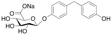 (2S,3S,4S,5R,6S)-3,4,5-Trihydroxy-6-(4-(4-hydroxybenzyl)phenoxy)tetrahydro-2H-pyran-2-carboxylate Sodium Salt - image 1