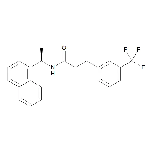 (R)-N-(1-(Naphthalen-1-yl)ethyl)-3-(3-(trifluoromethyl)phenyl)propanamide - image 1
