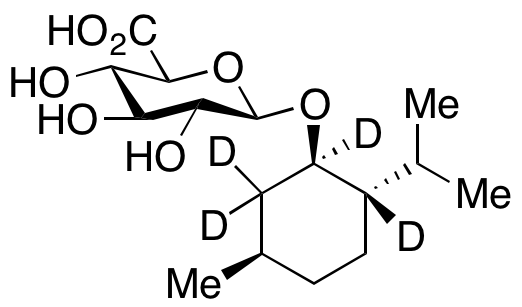 (1R,2S,5R)-(-)-Menthol Beta-D-Glucuronide-d4 - image 1