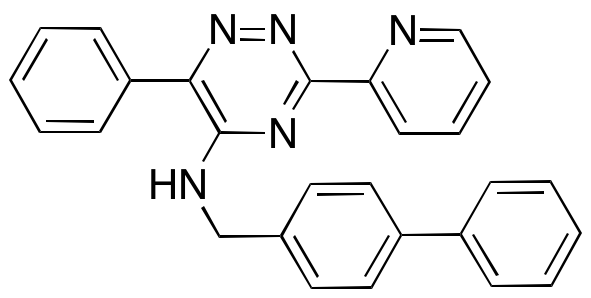 N-([1,1'-Biphenyl]-4-ylmethyl)-6-phenyl-3-(pyridin-2-yl)-1,2,4-triazin-5-amine - image 1