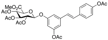 trans Resveratrol Penta-O-acetyl-3-Beta-D-glucuronide Methyl Ester - image 1