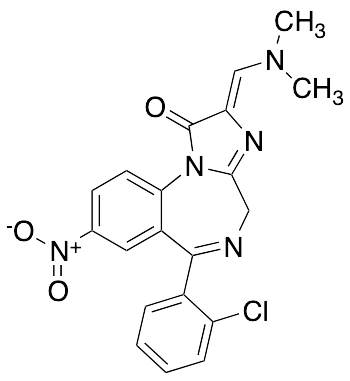 6-(2-Chlorophenyl)-2-[(dimethylamino)methylene]-2,4-dihydro-8-nitro-1H-imidazo[1,2-a][1,4]benzodiazepin-1-one - image 1