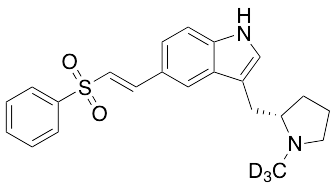 3-[[(2S)-1-Methyl-2-pyrrolidinyl]methyl]-5-[(1E)-2-(phenylsulfonyl)ethenyl]-1H-indole-d3 - image 1