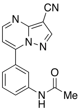 N-[3-(3-Cyanopyrazolo[1,5-a]pyrimidin-7-yl)phenyl]acetamide - image 1