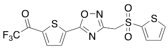 3-[(2-Thienylsulfonyl)methyl]-5-[5-trifluoroacetyl-thien-2-yl]-1,2,4-oxadiazole - image 1