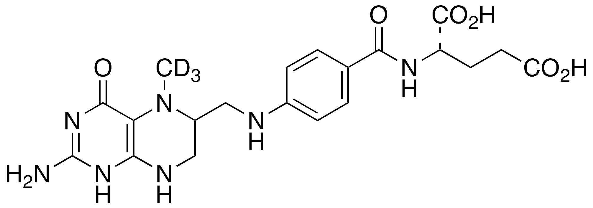 5-(Methyl-d3)tetrahydrofolic Acid (Mixture of Diastereomers) - image 1