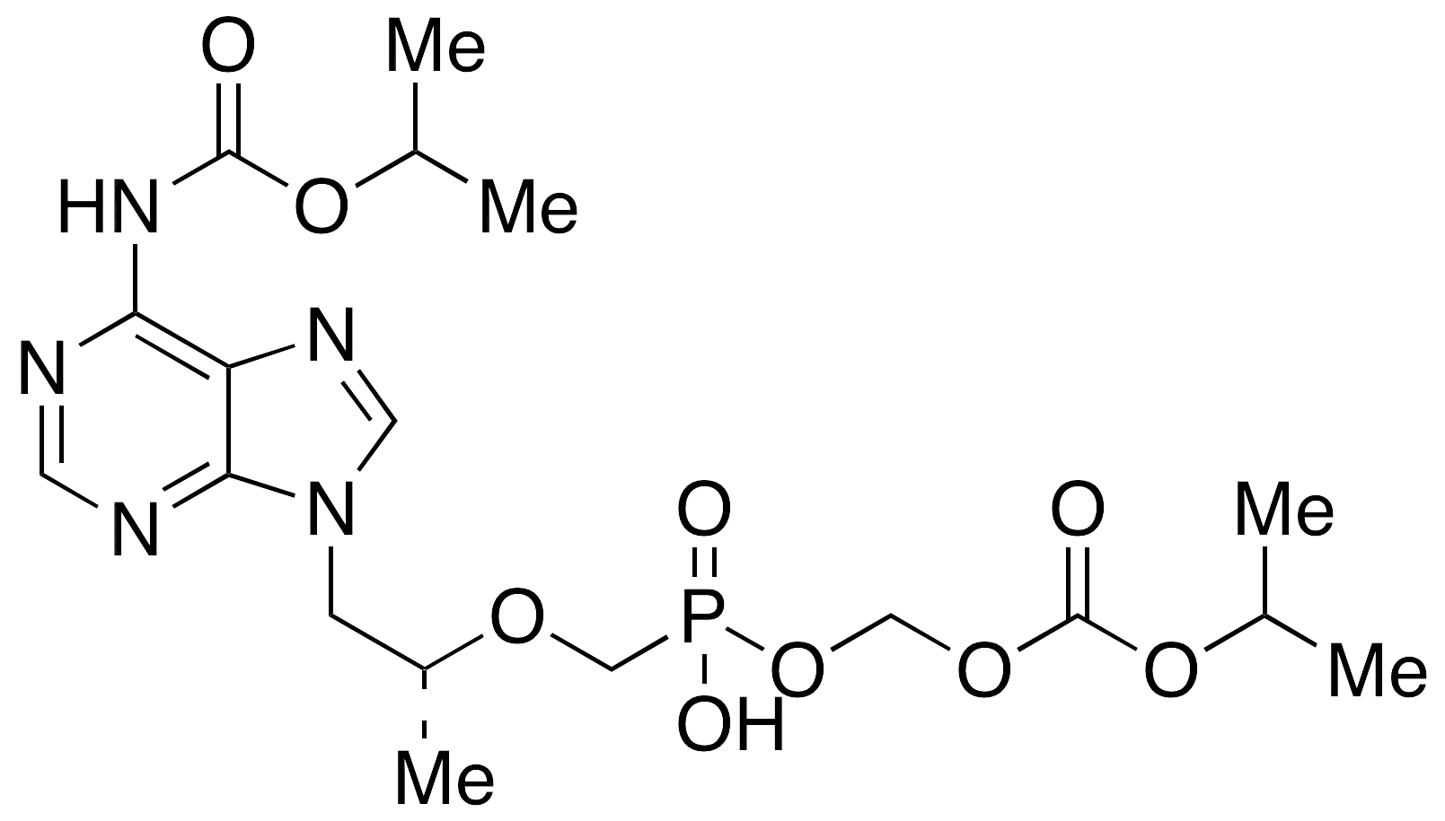 Mono-POC Tenofovir 6-Isopropyl Carbamate (Mixture of Diastereomers) - image 1