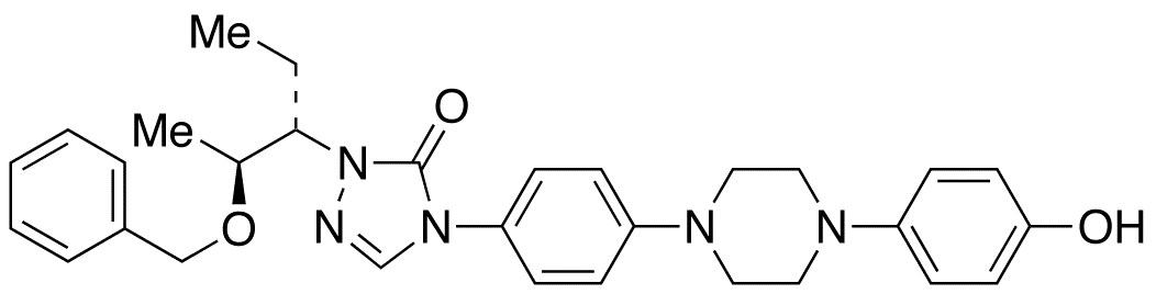2-[(1S,2S)-1-Ethyl-2-(phenylmethoxy)propyl]-2,4-dihydro-4-[4-[4-(4-hydroxyphenyl)-1-piperazinyl]phenyl]-3H-1,2,4-triazol-3-one - image 1