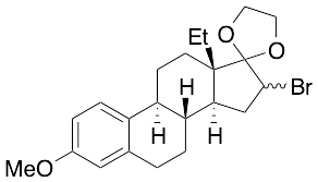 16-Bromo-13-ethyl-3-methoxygona-1,3,5(10)-trien-17-one Cyclic 1,2-Ethanediyl Acetal - image 1